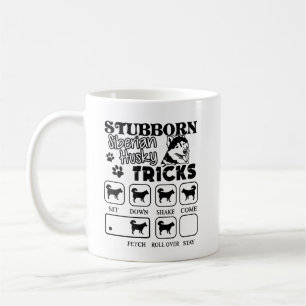 Mug Le chien de traîneau sibérien têtu dupe la tass