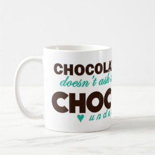 Mug Le chocolat comprend [la turquoise]