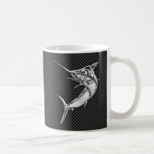 Mug Le chrome aiment Marlin sur la fibre de carbone