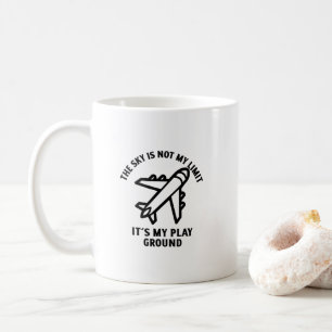 Mug Le ciel n'est pas ma limite c'est mon terrain de j