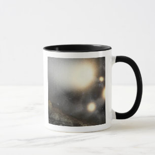 Mug Le ciel nocturne vu d'un avion hypothétique