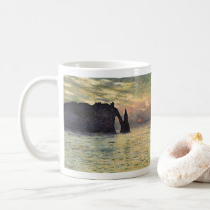 Mug Le Cliff Etretat, coucher de soleil de Claude Mone