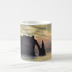 Mug Le Cliff Etretat, coucher de soleil de Claude Mone