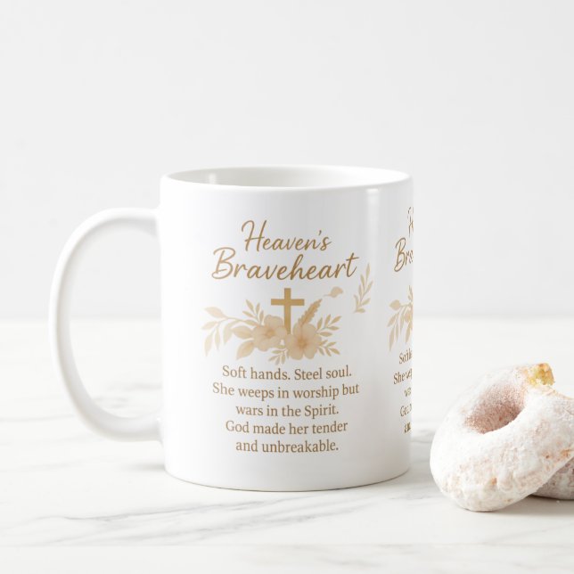 Mug Le coeur bravé du ciel (Avec donut)