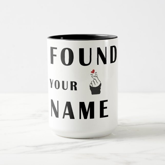 Mug Le coeur du doigt (Centre)