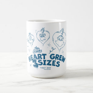 Mug Le cœur du Grinch a grandi de 3 tailles