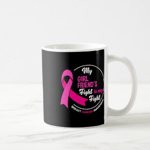 Mug Le combat de ma petite amie est mon combat cancer 