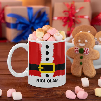 Mug Le costume du Père Noël et la ceinture Buckle jote
