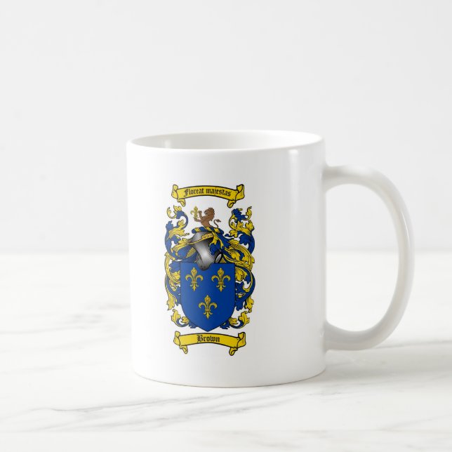 MUG LE CREST BROWN DE FAMILLE - MANTEAU DES BRAS BROWN (Droite)