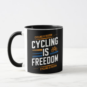 Mug Le cyclisme est la liberté