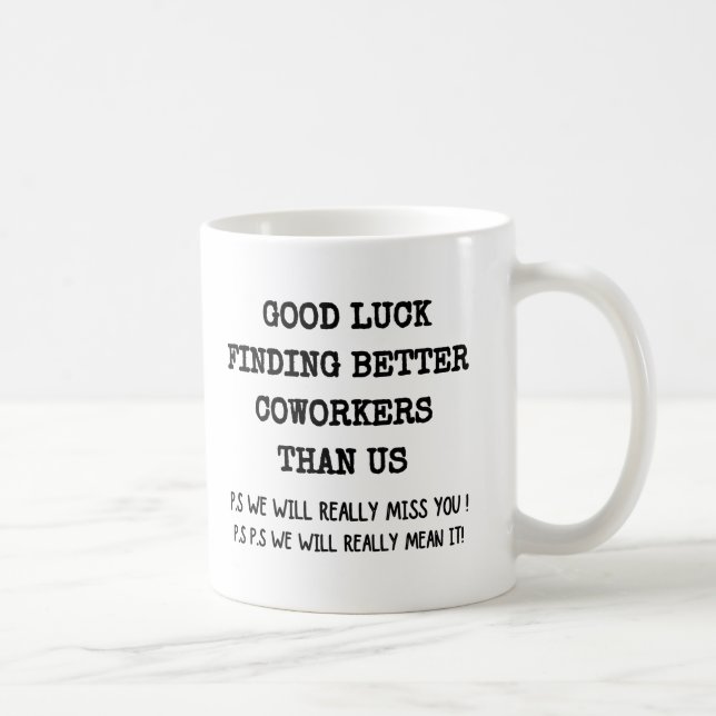 Mug le départ d'une collègue de travail pour les femme (Droite)