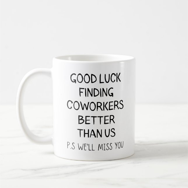 Mug le départ d'une collègue de travail pour les femme (Gauche)