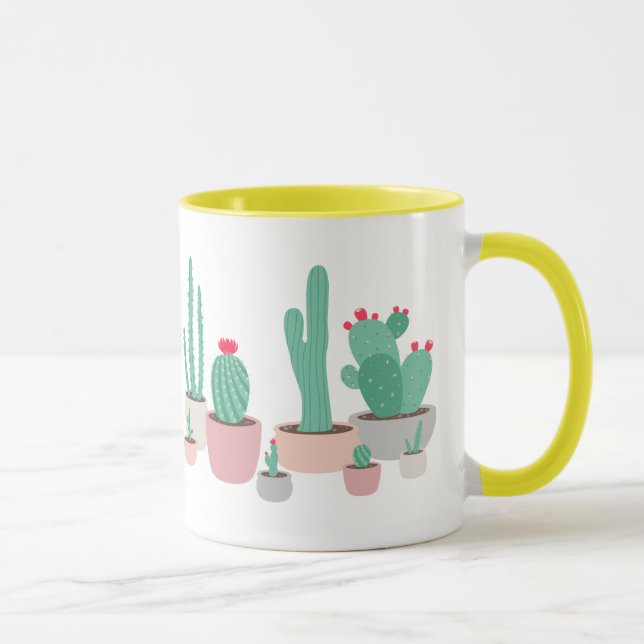 Mug Le désert rêve les cactus mis en pot (Droite)