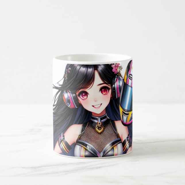 Mug Le design de la fille de Cute Racer (Centre)