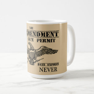 MUG LE DEUXIÈME AMENDEMENT EST MON PERMIS D'ARMES À 