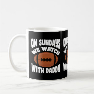 Mug Le dimanche, nous regardons avec papa