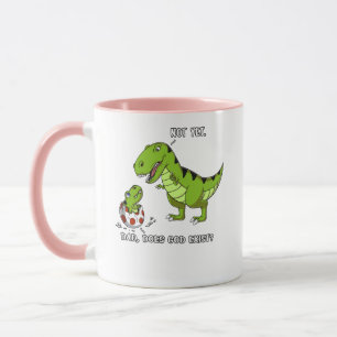 Mug Le Dinosaure T-Rex Dinosaure Dit Que Dieu existe