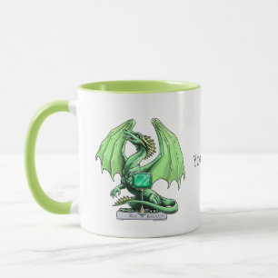 Mug Le dragon de Pierre de naissance de May : Emerald