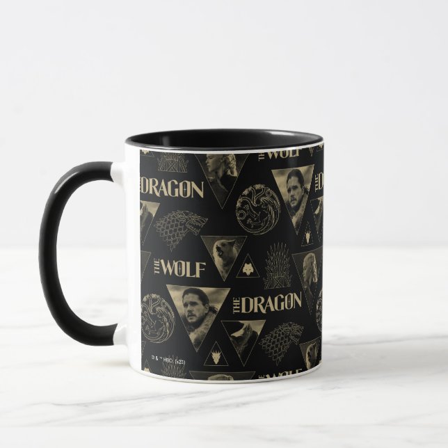 Mug Le Dragon et le Wolf Daenerys & Jon Motif (Gauche)