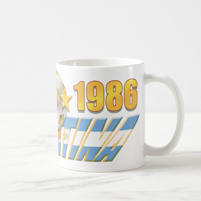 Mug Le drapeau argentin 1978 1986 mondes soutient la (Droite)