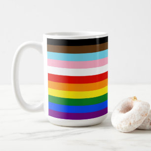 Mug Le drapeau de fierté à onze bandes de SlipperyJoe'