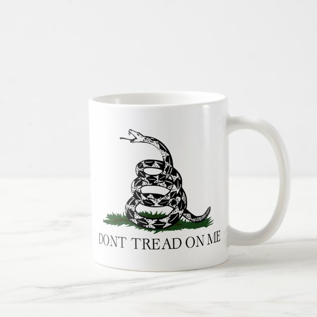 Mug Le drapeau de Gadsden "ne marchent pas sur moi " (Droite)