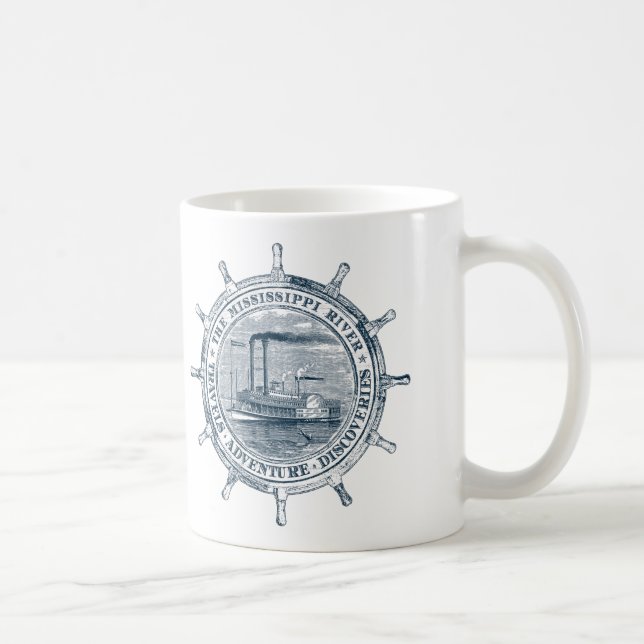 Mug Le fleuve Mississippi. Voyages. Aventure. (Droite)