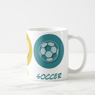 Mug Le football d'amour de paix