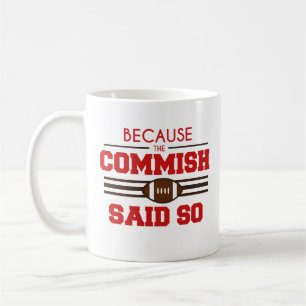 Mug Le football drôle Commish d'imaginaire a indiqué