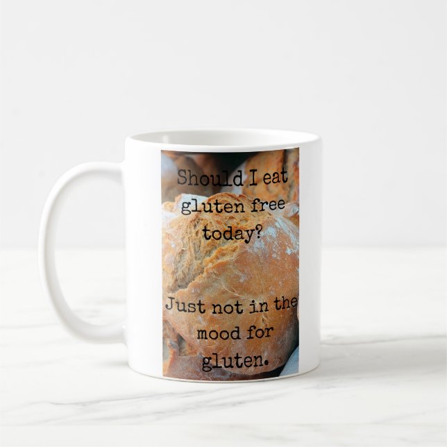 Mug Le gluten drôle libèrent (Gauche)