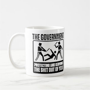 Mug Le gouvernement est ici pour aider à attaquer