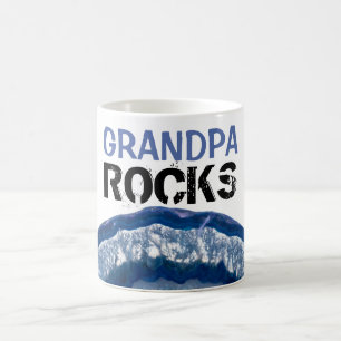 Mug Le GRAND-PAPA de *~* bascule l'agate bleue