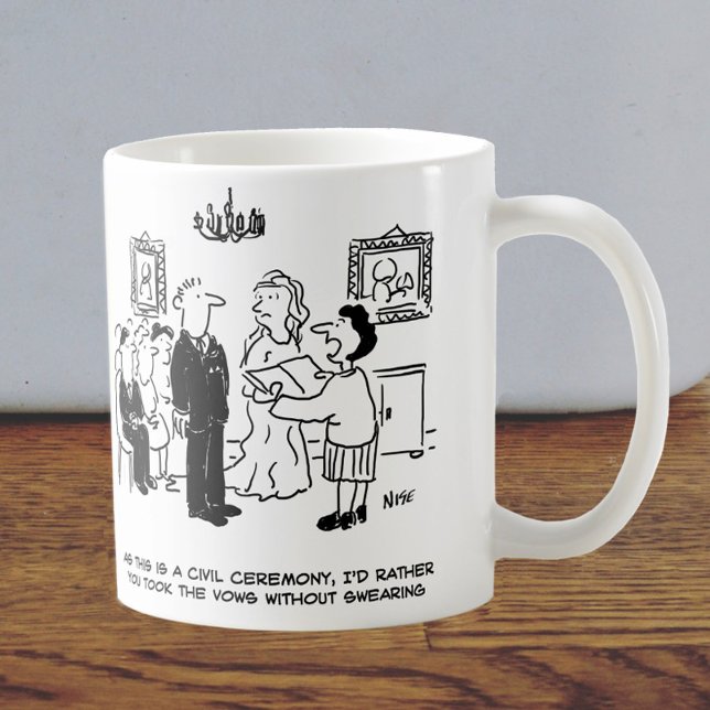 Mug Le greffier demande à la mariée de cesser de jurer (Créateur téléchargé)