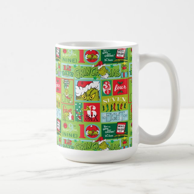 Mug Le Grinch | 12 Jours de Motif Grinchmas (Droite)
