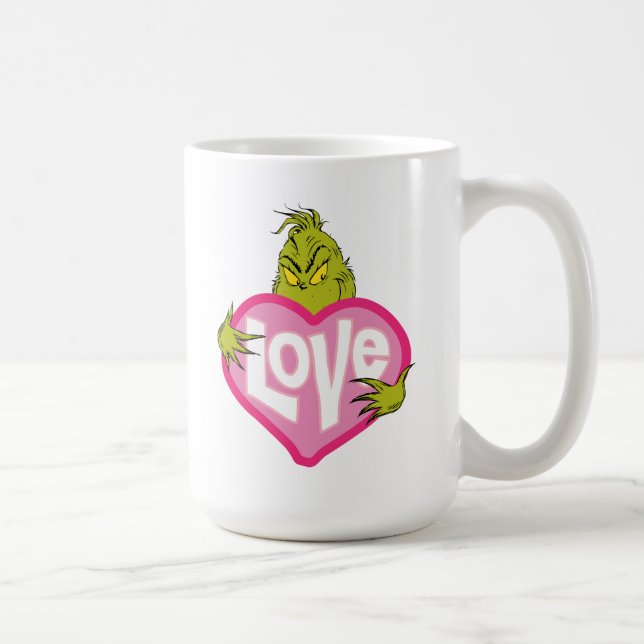 Mug Le Grinch | Love Pink Heart (Droite)