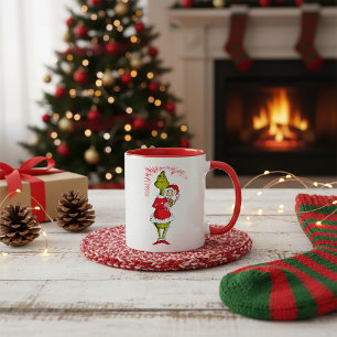 Mug Le Grinch tient Cindy Lou Who