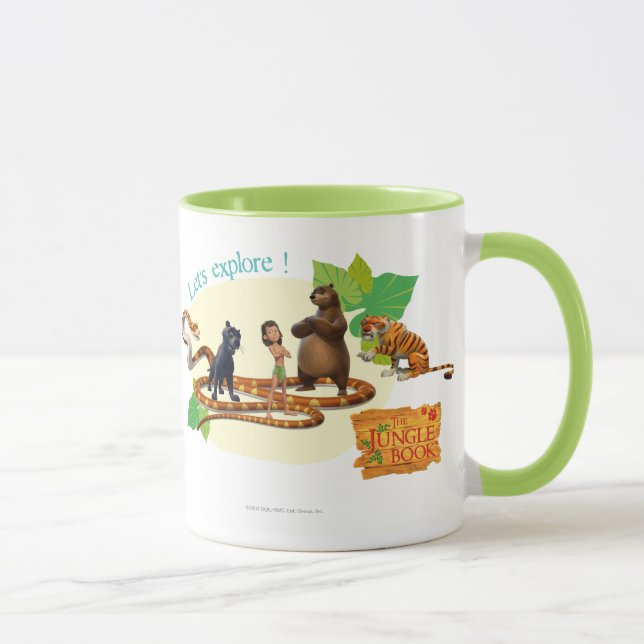 Mug Le groupe de livre de jungle a tiré 4 (Droite)