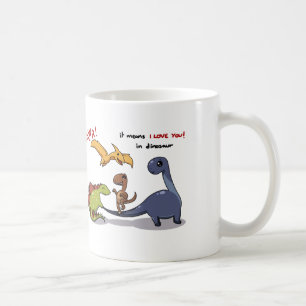 Mug Le groupe mignon de dinosaures Rawr signifie que