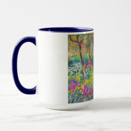 Mug Le jardin d'iris au cool de Giverny Claude Monet,