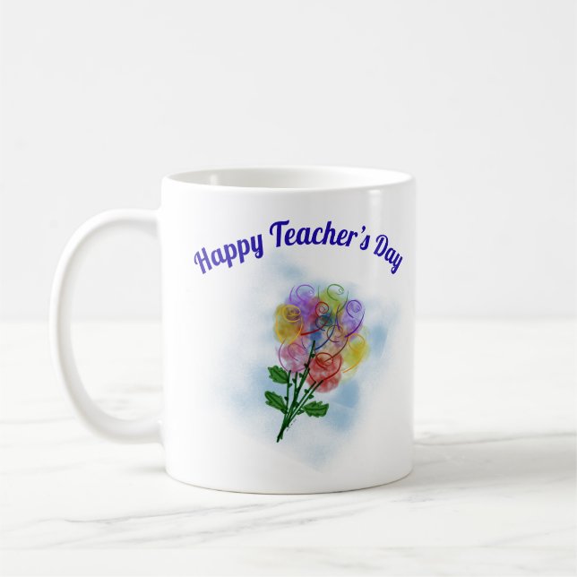 Mug Le jour du professeur heureux (Gauche)