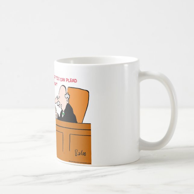 Mug le juge ne plaident non coupable aucun problème (Droite)