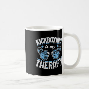 Mug Le kickboxing est ma thérapie drôle boxe karaté Ma