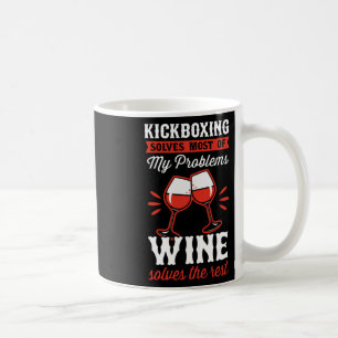 Mug Le kickboxing résout la plupart de mes problèmes,
