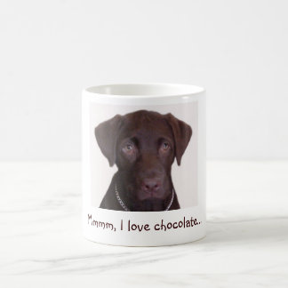 Mug Le laboratoire de chocolat, Mmmm, j'aime le