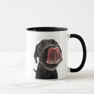Mug Le Labrador Noir se lâche le nez