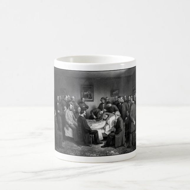 Mug Le lit de mort de Lincoln (Centre)