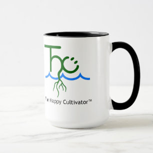 Mug Le logo heureux de Cultivator™ et les 15oz nomm