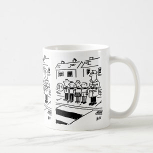 Mug Le Lollipop Man utilise sa sucette comme barrière