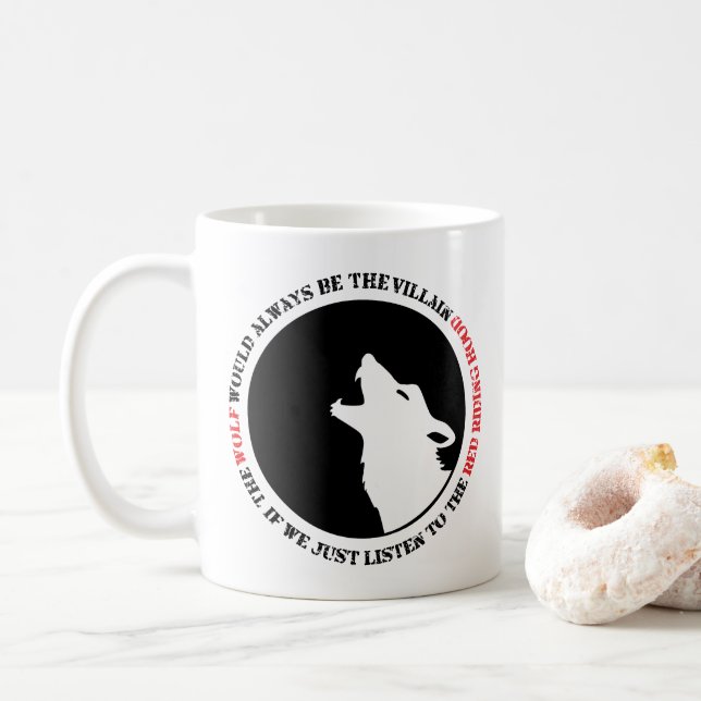 Mug Le loup serait toujours le méchant (Avec donut)