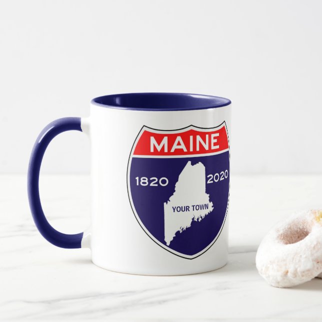 Mug Le Maine personnalisé J'anniversaire 200 (Avec donut)